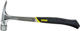 Stanley Anti-Vibe Series 51-169 Framing Hammer, 28 oz Head, Rip Claw, Checkered Head, Steel Head, 16 in OAL